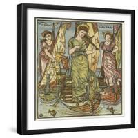 I Saw Three Ships-Walter Crane-Framed Giclee Print