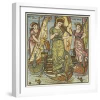 I Saw Three Ships-Walter Crane-Framed Giclee Print