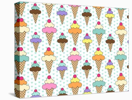 I Scream-Joanne Paynter Design-Stretched Canvas