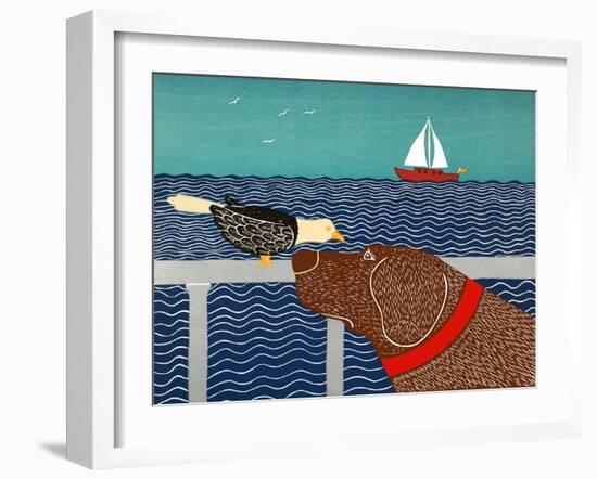 I See A Bird Choc-Stephen Huneck-Framed Giclee Print