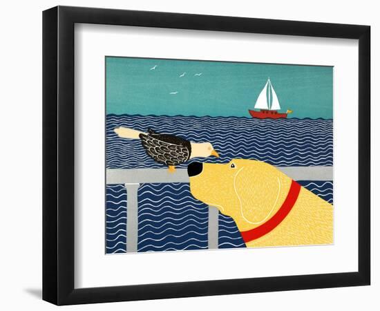 I See A Bird Yellow-Stephen Huneck-Framed Giclee Print