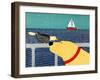 I See A Bird Yellow-Stephen Huneck-Framed Giclee Print