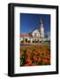 i-SITE visitor centre (old Post Office) and flowers, Rotorua, North Island, New Zealand-David Wall-Framed Photographic Print