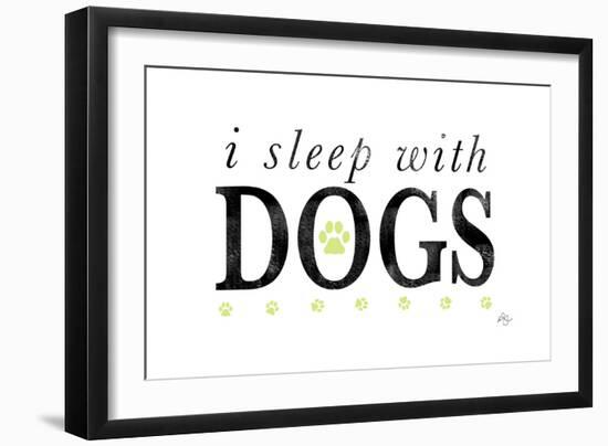 I Sleep with Dogs-Kimberly Glover-Framed Giclee Print