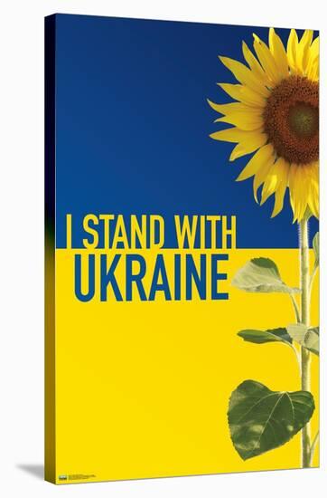 I Stand With Ukraine-Trends International-Stretched Canvas
