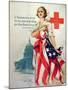 I Summon You to Comradeship in the Red Cross, 1st World War Poster, 1918-Harrison Fisher-Mounted Giclee Print