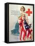I Summon You to Comradeship in the Red Cross, 1st World War Poster, 1918-Harrison Fisher-Framed Stretched Canvas
