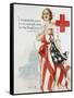 I Summon You to Comradeship in the Red Cross Poster-Harrison Fisher-Framed Stretched Canvas