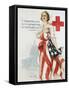 I Summon You to Comradeship in the Red Cross Poster-Harrison Fisher-Framed Stretched Canvas