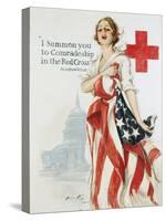 I Summon You to Comradeship in the Red Cross Poster-Harrison Fisher-Stretched Canvas