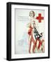 I Summon You to Comradeship in the Red Cross, Woodrow Wilson-Harrison Fisher-Framed Art Print