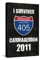 I Survived Carmageddon 2011 Transportation Print Poster-null-Stretched Canvas