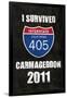 I Survived Carmageddon 2011 Transportation Print Poster-null-Framed Poster