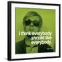 I think everybody should like everybody-null-Framed Art Print