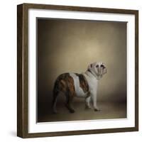 I Think I Smell a Treat Bulldog-Jai Johnson-Framed Giclee Print