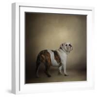 I Think I Smell a Treat Bulldog-Jai Johnson-Framed Giclee Print