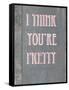 I Think You're Pretty-null-Framed Stretched Canvas