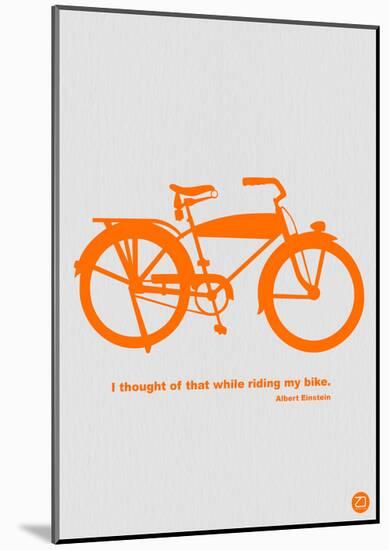 I Thought Of That While Riding My Bike-NaxArt-Mounted Print