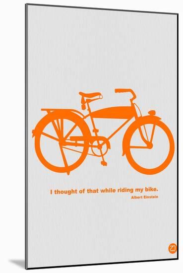 I Thought Of That While Riding My Bike-NaxArt-Mounted Art Print