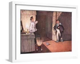 I Trust Ma'Am, Resumed Mr Pickwick, That My Unblemished Character and.."-Cecil Aldin-Framed Giclee Print