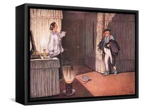 I Trust Ma'Am, Resumed Mr Pickwick, That My Unblemished Character and.."-Cecil Aldin-Framed Stretched Canvas