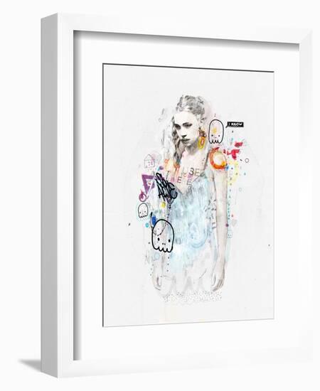 I Used to Be Here-Mydeadpony-Framed Art Print