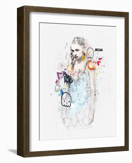 I Used to Be Here-Mydeadpony-Framed Art Print