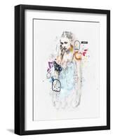 I Used to Be Here-Mydeadpony-Framed Art Print