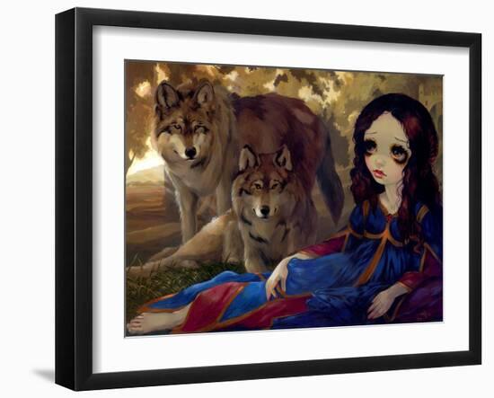 I Vampiri: I Lupi-Jasmine Becket-Griffith-Framed Art Print