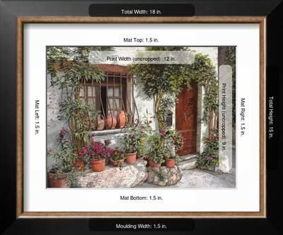 I Vasi Dietro La Grata' Giclee Print - Guido Borelli | AllPosters.com