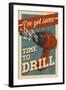 I've Got Some Time to Drill-Lantern Press-Framed Art Print