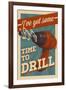 I've Got Some Time to Drill-Lantern Press-Framed Art Print