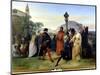 I Vespri Siciliani (The Sicilian Vepers) Popular Revolt of the Island of Sicily against the Feodal-Francesco Hayez-Mounted Giclee Print