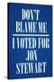 I Voted For Jon Stewart Political Poster Print-null-Stretched Canvas