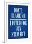 I Voted For Jon Stewart Political-null-Framed Art Print