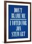 I Voted For Jon Stewart Political-null-Framed Art Print