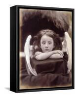 I Wait (Rachel Gurney as an Angel), 1872-Julia Margaret Cameron-Framed Stretched Canvas