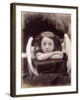 I Wait (Rachel Gurney as an Angel), 1872-Julia Margaret Cameron-Framed Photographic Print