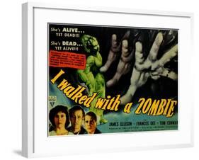 I Walked With a Zombie, 1943-null-Framed Art Print