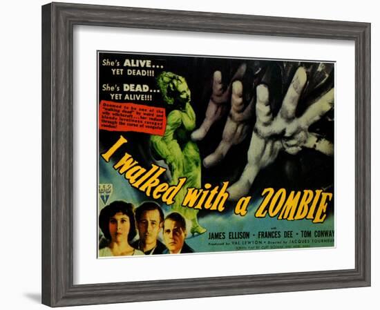 I Walked With a Zombie, 1943-null-Framed Art Print