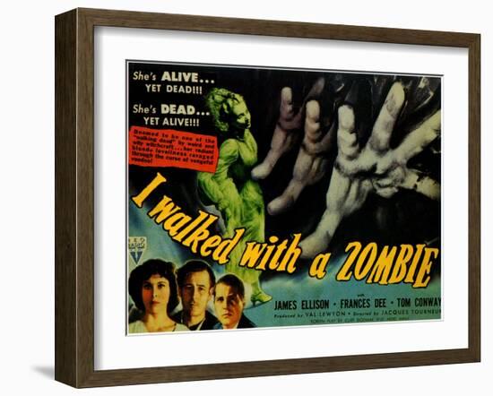 I Walked With a Zombie, 1943-null-Framed Art Print