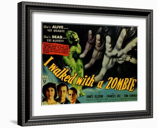 I Walked With a Zombie, 1943-null-Framed Art Print