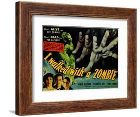 I Walked With a Zombie, 1943-null-Framed Art Print