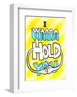 I Wanna Hold You - Tommy Human Cartoon Print-Tommy Human-Framed Art Print