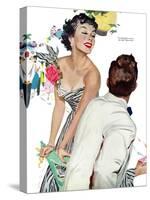 I Want A Man  - Saturday Evening Post "Leading Ladies", April 15, 1950 pg.40-Joe deMers-Stretched Canvas