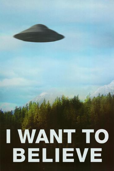 I Want To Believe-null-Lamina Framed Poster