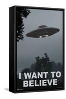I Want To Believe-Trends International-Framed Stretched Canvas