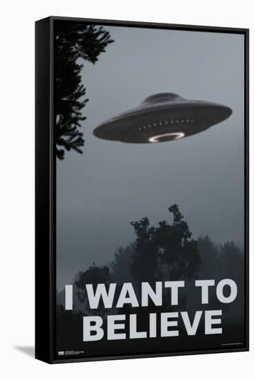 I Want To Believe-Trends International-Framed Stretched Canvas