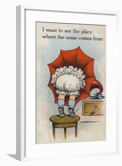 I Want to See the Place Where the Noise Comes From-null-Framed Giclee Print