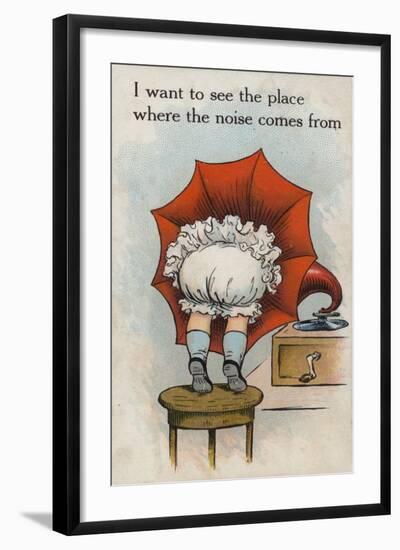 I Want to See the Place Where the Noise Comes From-null-Framed Giclee Print